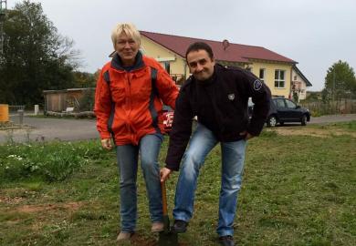 Spatenstich am 13. Oktober 2015