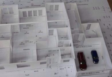 Neubau eines Einfamilienhauses mit Doppelgarage